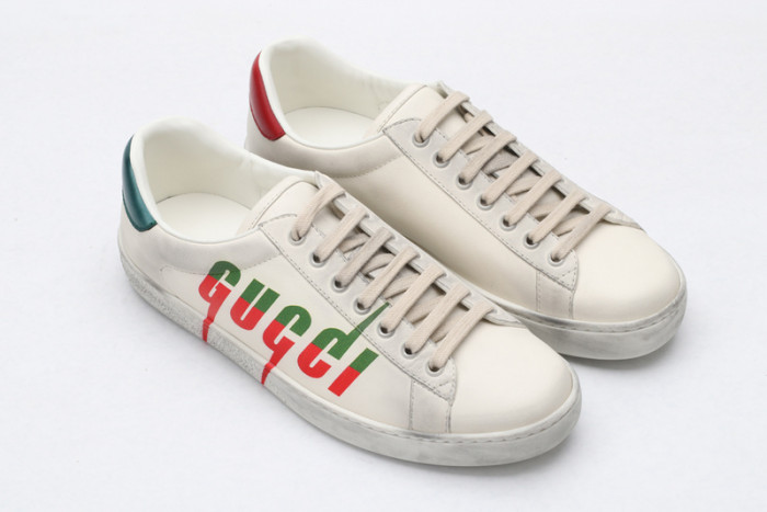 Gu66 Ace Embroidered Low-Top Sneaker 576137 A38V0 9090