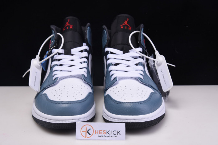 F**etasm x jordan 1 mid fearless blue white cu2802-100