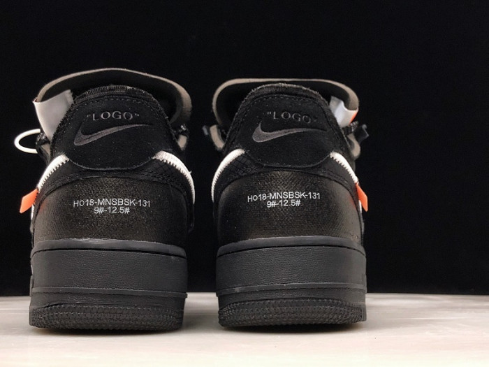 NikeAir Force 1 Low OFW Black White AO4606-001