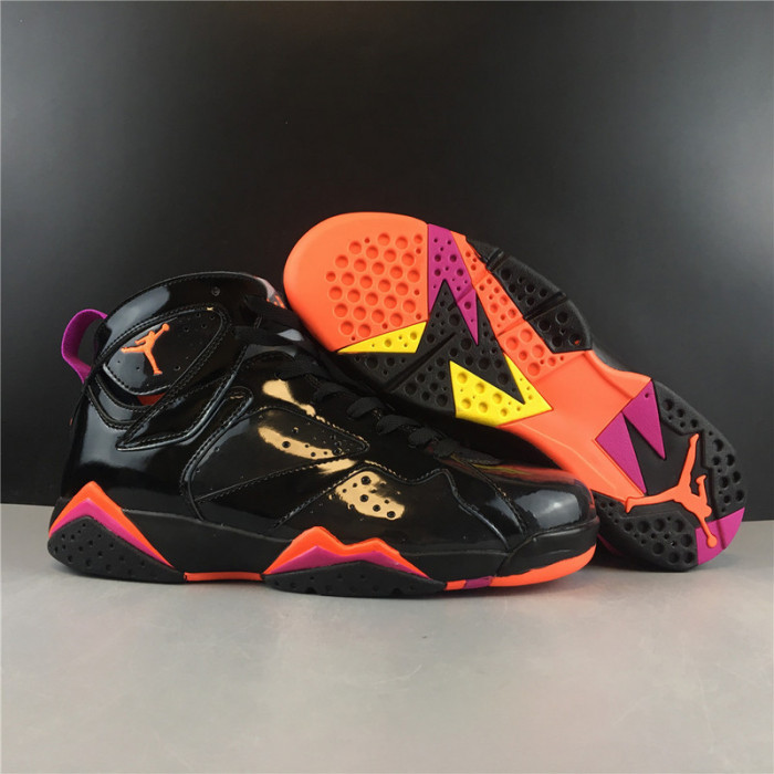 AIR JORDAN 7 RETRO BLACK PATENT 313358-006