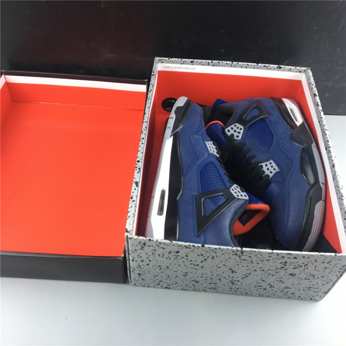 Air Jordan 4 WNTR Loyal Blue Habanero Red Black CQ9597-401