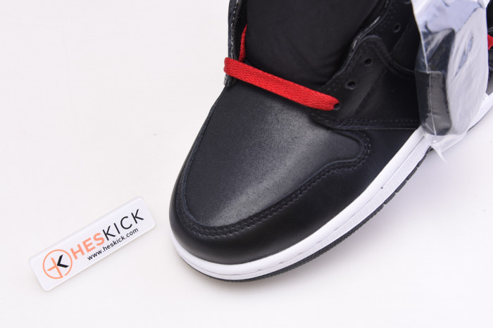 Air Jordan 1 Black Satin Gym Red 555088-060