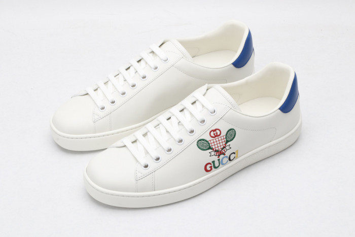 Gu66 Ace Embroidered Low-Top Sneaker 603696 AY070 9096