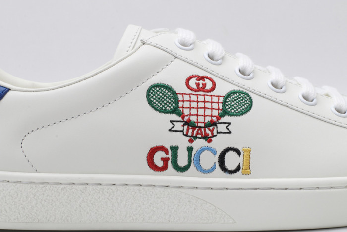 Gu66 Ace Embroidered Low-Top Sneaker 603696 AY070 9096